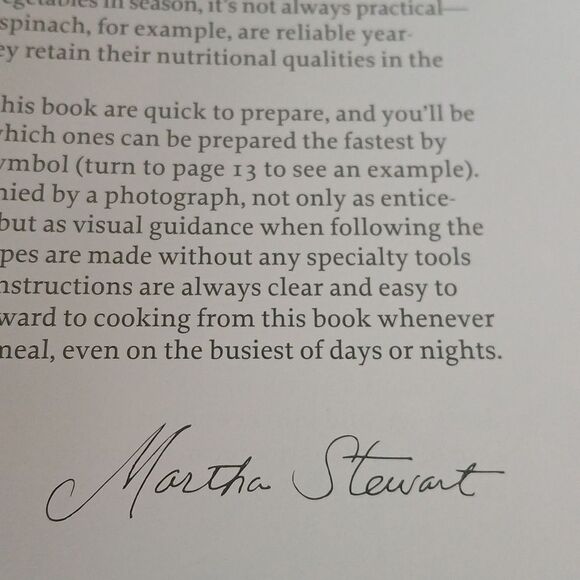 Martha Stewart Fresh Flavor Fast Cookbook Full Color Seasonal Menus Soft Cover - Picture 7 of 10